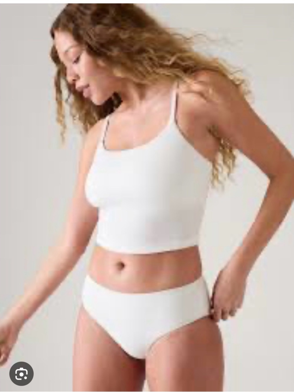 Athleta Scoop Crop Pique Tankini D-DD